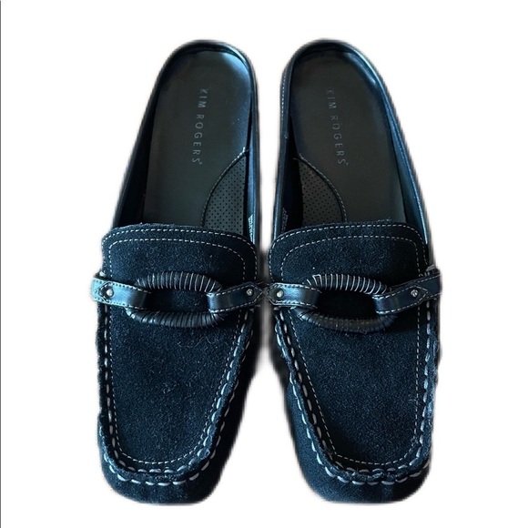 Kim Rogers Size 8.5 Slide On Mules Black Shoes NWOT Boho style - Picture 1 of 5